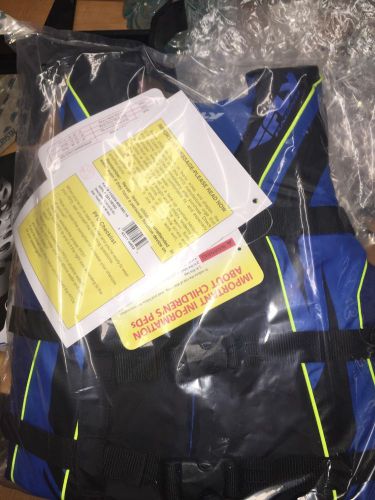 Fly racing nylon life vest youth black/blue