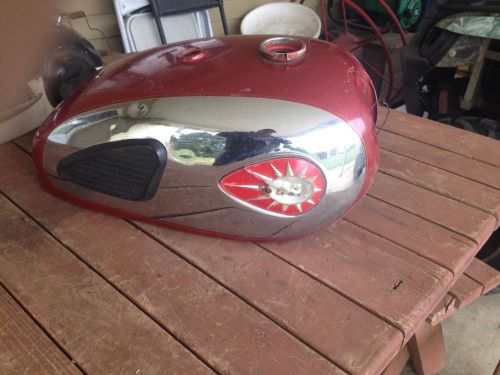 Bsa a10 pre unit super rocket petrol gas tank gold flash road rocket a7