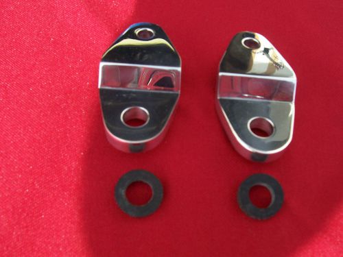 Banshee extremely awesome sick atv rear pipe hangers polished to a mirror finish