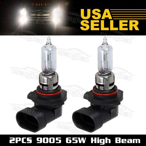 2pcs 9005 headlight 4000k high beam halogen bulb 12v 65w xenon white in night