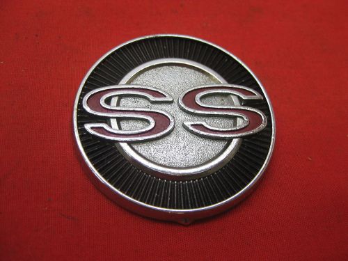 1965 impala ss conv front door panel ss emblem    2807