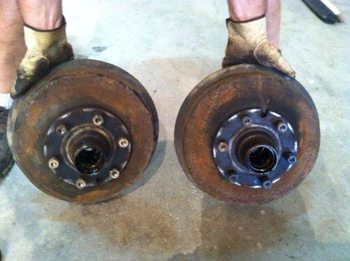 Lot of 2 original 1931 chevy front brake drums (can seperate if needed)