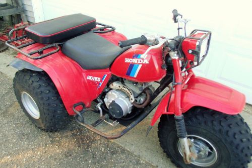 24" x 12" red rear rack seat pad 200es 200e big red 200m atc honda 3 wheeler atv