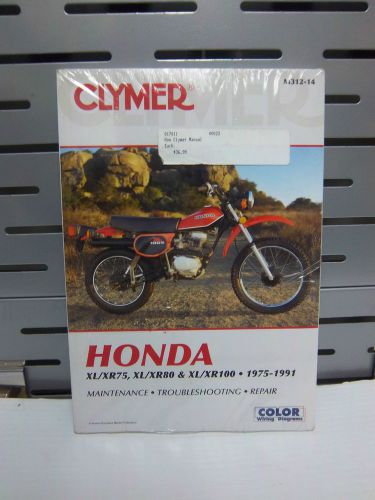 Clymer service manual: honda xl/xr 75, 80, 100 1975-91