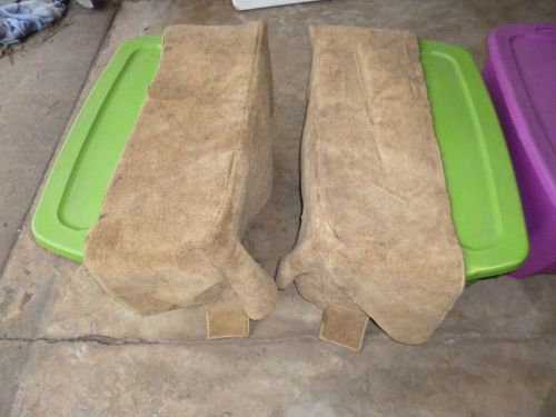 76 77 78 79 80 81 82 83 84 85 86 cj rear fender well carpet tan color pair