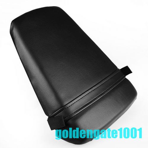 Black leather rear passenger seat pillion for yamaha yzf r6 1998 99 00 01 02 gg
