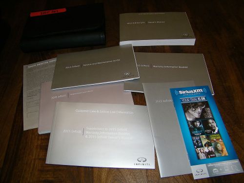 2015 infiniti q70 q 70 owners manual with case and navigation inf203