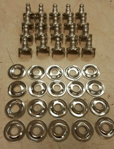 Lift the dot fabric stud w/ backing plate, marine grade, 40 piece , 20 sets