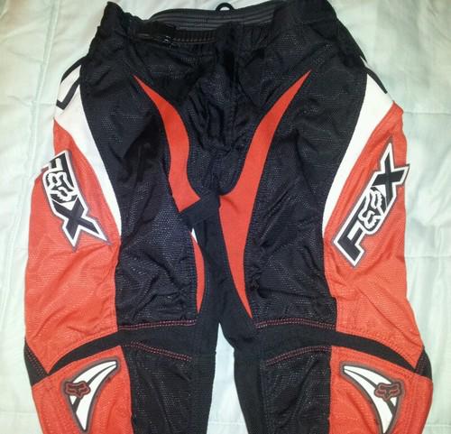Fox racing 180 youth size 10 (26) motocross atv quad dirt bike riding pants~euc!