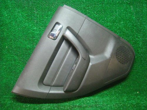 2009 hummer h3 oem black lh rear passenger door panel skin trim cover w/ leather