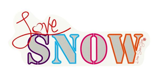 Divas snow gear ladies love snow decal sticker