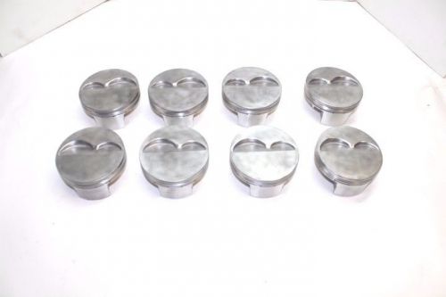 Je gas ported sb chevy flat top pistons 18 degree ump wissota #3