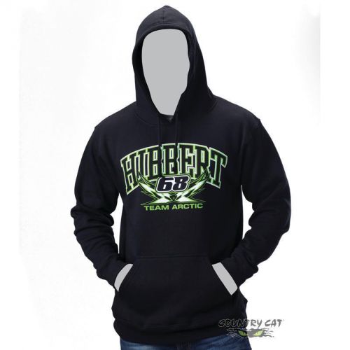 Arctic cat men&#039;s hibbert 68 team hoodie sweatshirt pullover - black - 5263-21_