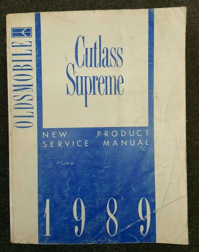 1989 cutlass supreme factory service manual