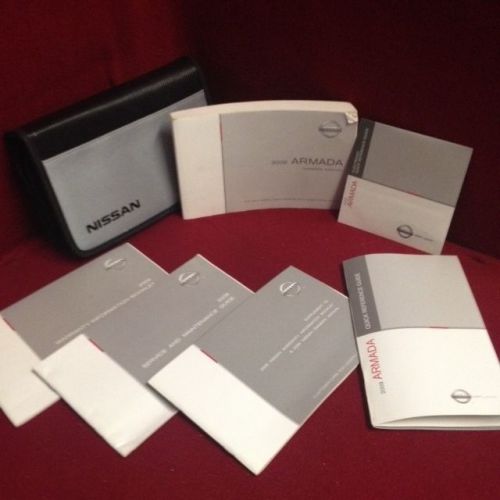 2009 nissan armada oem owners manual with warranty and reference guide and case
