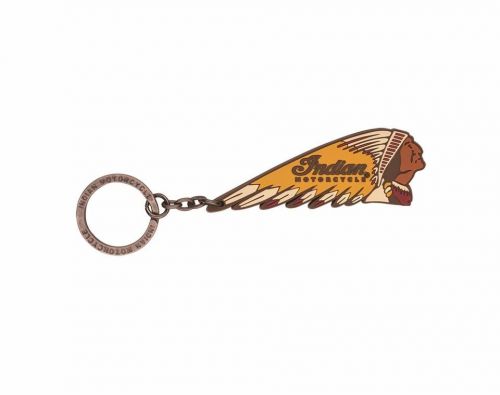Genuine indian motorcycles headdress rubber keyring 2863982