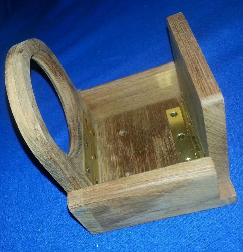 Vintage seateak 60223 wooden folding glass rack / holder