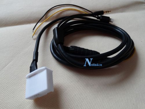 Iphone 5 5c 5s 6 6s plus charger aux audio cable for toyota camry corolla rav4