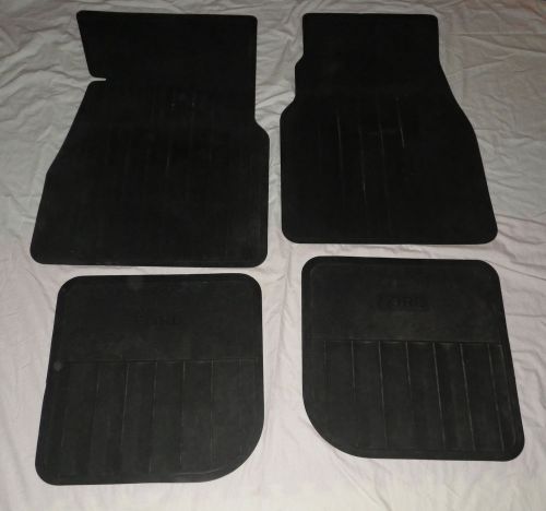 Vintage set of 4 ford oem factory driver passenger rear rubber car floor mats