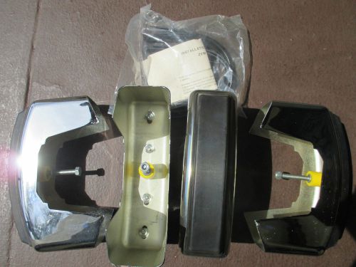 Vw dasher  bumper guards w/rubber inserts -oem- chrome -set of 4 -zvw 151-818