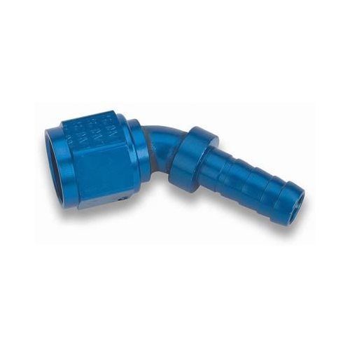 Earl's auto-mate hose end -6 an crimp non-swivel female 45 degree 704606erl