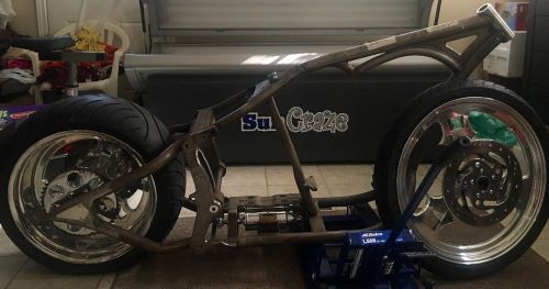 Softail chopper frame and wheels and tires