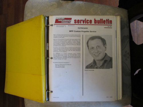 Mercury performance products service bulletins water &amp; electric diagrams 1989-90