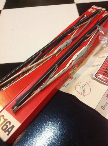 Datsun 240z 260z 280z champion s16a anco wiper blades silver 16&#034; nos