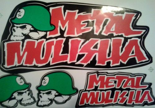 Metal mulisha motocross sticker/decal set atv atc off-road