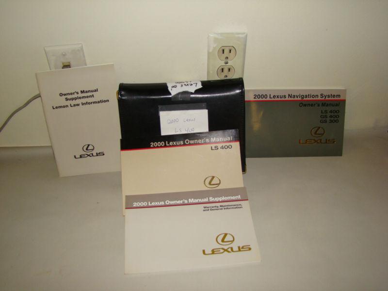 2000 rx300 lexus owner's manual with case part no# 01999-48403