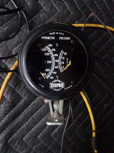 Isspro turbocator dual pyrometer pressure psi boost gauge r-608 d-919517y8