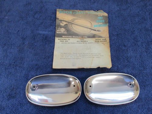 1961 ford mercury  door paint guards   nos regal accessory  716