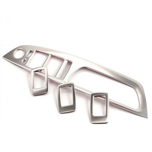 For bmw x6 e71 door window switch button frame trim stainless steel 2008-2014