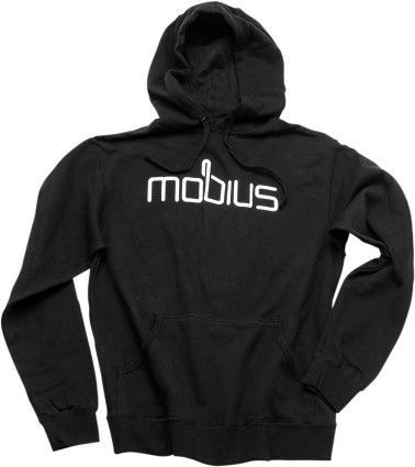 Mobius logo mens pullover hoodie black md