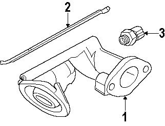 Ford\mercury 1l2z6881aa genuine oem oil cooler