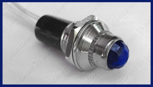 Blue 12v pilot dash signal toggle indicator light new!