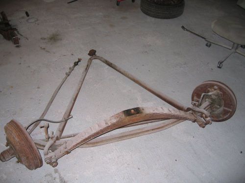 Complete front axle and suspension parts including front brakes for 1947 lincoln
