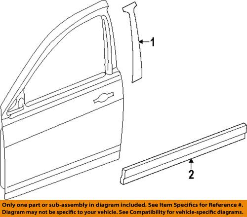 Jeep oem 5116389aa front door-black out tape