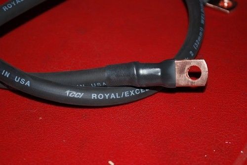 2awg bmw e30 m42  alternator upgrade cable. hand made in usa #2pwr12