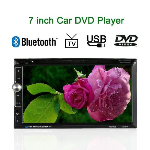 Kkmoon 7.0&#034; inches universal in-dash 2 hd car stereo dvd player bluetooth