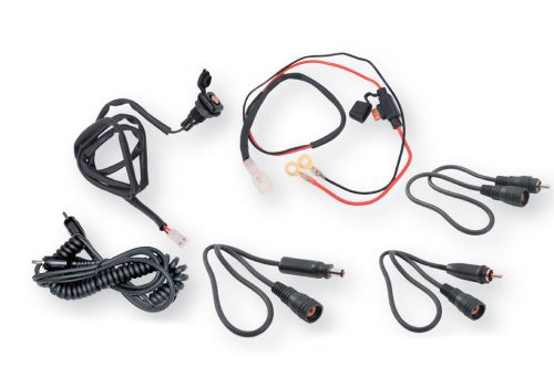 Kimpex snowmobile helmet dc electric power cord kit universal rca &amp; dc connector