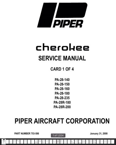 Piper cherokee maintenance manual