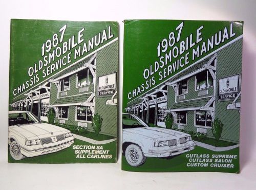 1987 oldsmobile  chassis service manual &amp; supplement