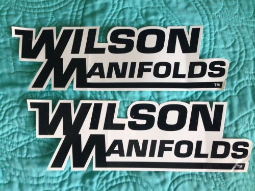 Lot 2 wilson manifolds decals nhra nascar