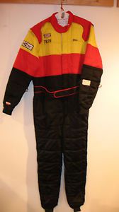 Racing firesuit and accessories size large, sfi 3-2a/20, underware, shoes, glove
