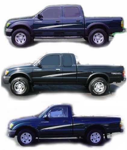 Toyota tacoma prerunner tundra side door decals stripes graphics triple sweep