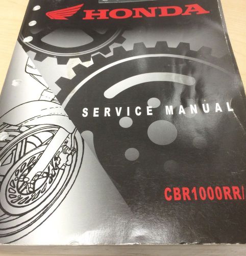 Honda cbr1000rr cbr 1000 rr shop service repair manual oem  2008 2009 2010 2011