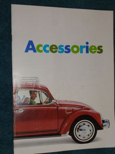1970 1971 volkswagen accessories sales catalog / original showroom brochure
