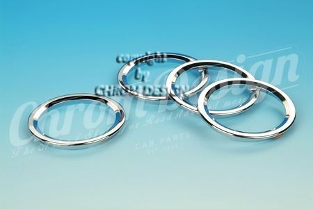 Ventilation nozzle rings smooth abs chromed, mazda mx-5 nc