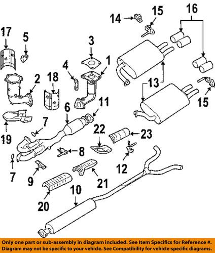 Nissan oem 208a27y60a exhaust system parts/catalytic converter